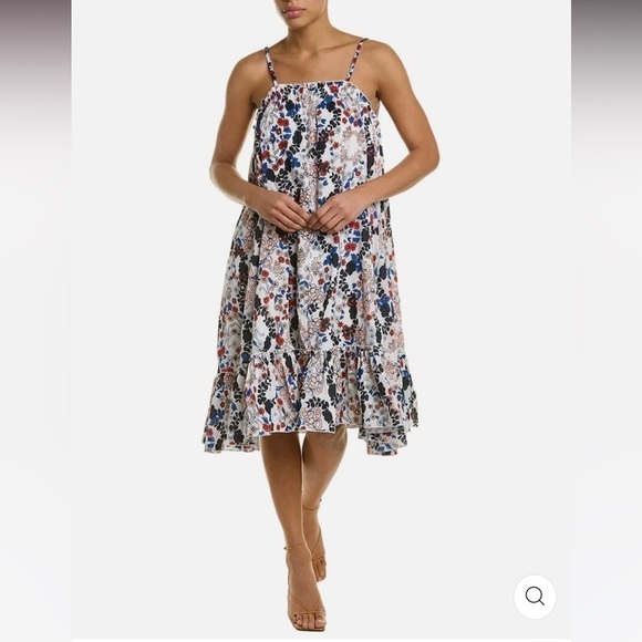 Tuckernuck Dresses & Skirts - Ro’s Garden Egypt Dress Floral Ruffle Midi Flowy